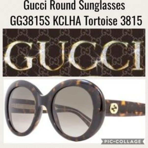 Authentic Gucci Round Tortoise Sunglasses - Picture 1 of 5